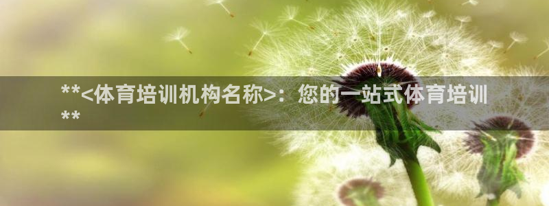 欧陆娱乐挂机怎么玩的：**<体育培训机构名称>：您的