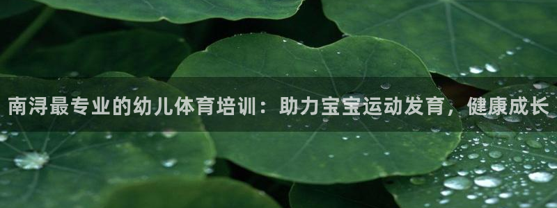 欧陆娱乐欧陆主管：南浔最专业的幼儿体育培训：助力宝宝
