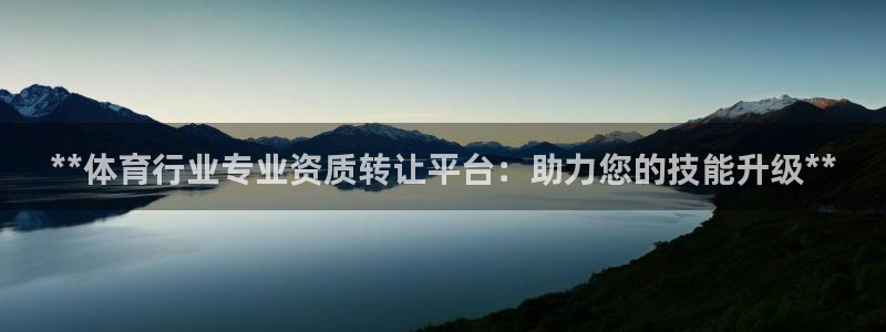欧陆娱乐app攻略：**体育行业专业资质转让平台：助