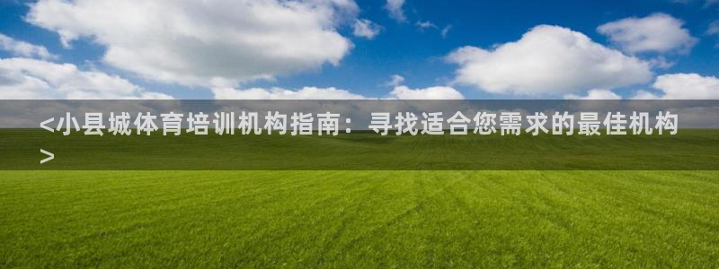 欧陆娱乐怎么注册账号：<小县城体育培训机构指南：寻找