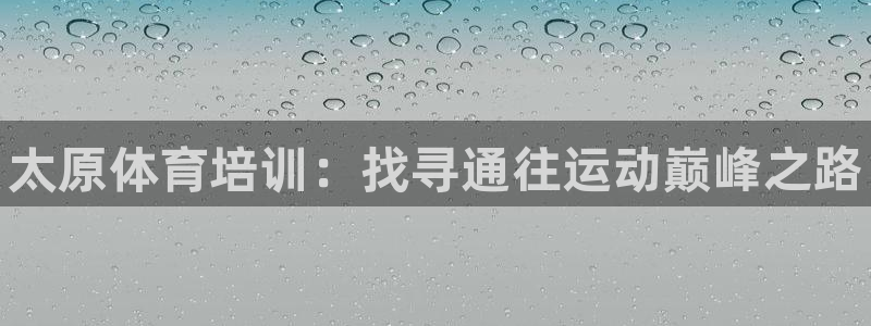 欧陆娱乐代理多少个点位：太原体育培训：找寻通往运动巅峰之路