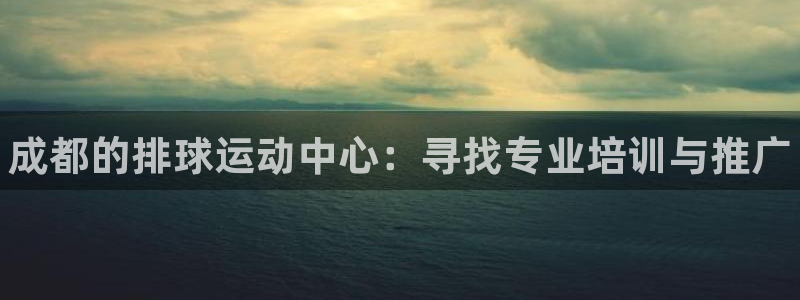 欧陆娱乐注册链接怎么弄的：成都的排球运动中心：寻找专